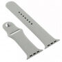 Silikonski remen sa futrolom sa kaljenim staklom za Apple Watch 45mm / 44mm - sivi