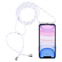 Prozirna maska s uzicom za iPhone 11 - bijela
