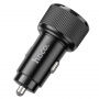 Hoco NZ14 Guerrero 36W autopunjač s dva USB-A priključka - crna