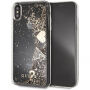 Guess Glitter Case Hearts maskica za iPhone XS Max - zlatna