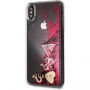 Guess Glitter Case Hearts maskica za iPhone XS Max - boja maline