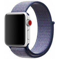 Najlonski čičak-remen za Apple Watch 41 mm / 40 mm / 38 mm - tamno plava