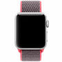 Najlonski čičak-remen za Apple Watch 41 mm / 40 mm / 38 mm - sivo-ružičasta