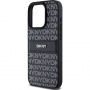DKNY Repeat Pattern Tonal Stripe maska za iPhone 15 Pro - crna