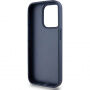 DKNY Repeat Pattern Tonal Stripe maska za iPhone 15 Pro - tamno plava