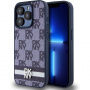 DKNY Checkered Pattern and Stripe maska za iPhone 15 Pro - tamno plava