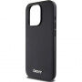 DKNY Silver Metal Logo maska s MagSafe za iPhone 15 Pro - crna