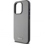 DKNY Silver Metal Logo maska s MagSafe za iPhone 15 Pro - siva