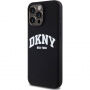 DKNY Arch Logo silikonska maska s MagSafe za iPhone 12 / 12 Pro - crna