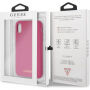 Guess Silicone Gold Logo case maskica za iPhone XR - Ružičasta