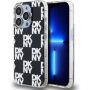 DKNY Checkered Pattern maska za iPhone 15 Pro - crna