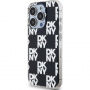 DKNY Checkered Pattern maska za iPhone 15 Pro - crna