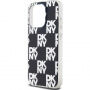 DKNY Checkered Pattern maska za iPhone 15 Pro - crna