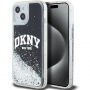 DKNY Liquid Glitter Arch Logo maska za iPhone 14 - crna