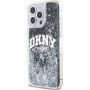 DKNY Liquid Glitter Arch Logo maska za iPhone 14 Pro - crna