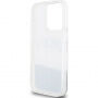 DKNY Liquid Glitter Arch Logo maska za iPhone 14 Pro Max - srebrna