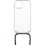 FIXED Pure Neck prozirna maska s uzicom za iPhone 14 - crna