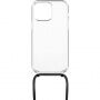 FIXED Pure Neck prozirna maska s uzicom za iPhone 14 Pro - crna