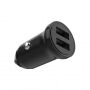 FIXED 15 W autopunjač Smart Rapid Charge s 2x USB-A priključka - crna
