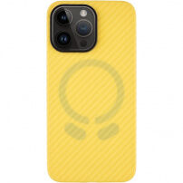 Tactical Aramid Industrial Limited Edition maska s uzorkom od karbonskih vlakana i MagSafe za iPhone 14 Pro Max - žuta