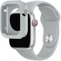 Silikonski remen sa silikonskim kućištem za Apple Watch 45 mm / 44 mm - siva