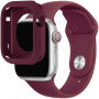 Silikonski remen sa silikonskim kućištem za Apple Watch 45 mm / 44 mm - boja vina