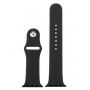 Silikonski remen sa silikonskim kućištem za Apple Watch 45 mm / 44 mm - crna