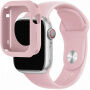 Silikonski remen sa silikonskim kućištem za Apple Watch 41 mm / 40 mm - svijetlo ružičasta