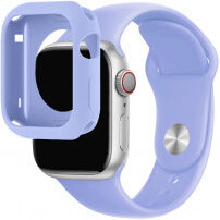 Silikonski remen sa silikonskim kućištem za Apple Watch 41 mm / 40 mm - ljubičasta