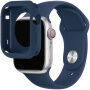 Silikonski remen sa silikonskim kućištem za Apple Watch 41 mm / 40 mm - tamno plava