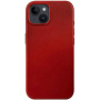 FIXED MagLeather kožna maska s MagSafe za iPhone 13 - crvena