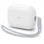 Spigen Silicone Fit silikonska futrola s omčicom za AirPods Pro 2 (2022) - bijela