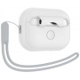 Spigen Silicone Fit silikonska futrola s omčicom za AirPods Pro 2 (2022) - bijela