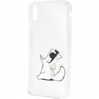 Karl Lagerfeld Fun Choupette No Rope Hard Case maskica za iPhone XS Max - proziran