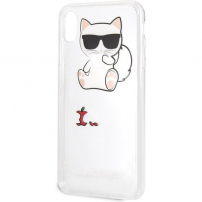 Karl Lagerfeld Fun Eaten No Rope Hard Case maskica za iPhone XS Max - prozirna