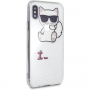 Karl Lagerfeld Fun Eaten No Rope Hard Case maskica za iPhone XS Max - prozirna