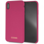 Guess Silicone Gold Logo case maskica za iPhone XS Max - Ružičasta