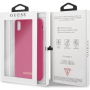 Guess Silicone Gold Logo case maskica za iPhone XS Max - Ružičasta