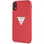Guess PU Leather Case Triangle maskica za iPhone XR - crvena