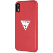 Guess PU Leather Case Triangle maskica za iPhone XR - crvena