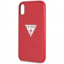 Guess PU Leather Case Triangle maskica za iPhone XR - crvena