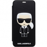 Karl Lagerfeld Ikonik Book futrola za iPhone XS Max - crna