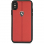 Ferrari Heritage Stripe Hard kožna futrola za iPhone X / XS - crvena