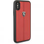 Ferrari Heritage Stripe Hard kožna futrola za iPhone X / XS - crvena