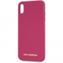 Karl Lagerfeld Gold Logo Silicone Case maskica za iPhone XS Max - fuksija