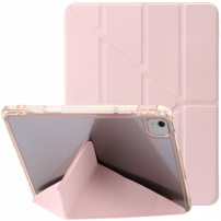 Futrola s prozirnom stražnjom stranom i origami postoljem za iPad Air 11" (2024-2026) - ružičasta