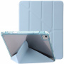 Futrola s prozirnom stražnjom stranom i origami postoljem za iPad Air 11" (2024-2026) - plava