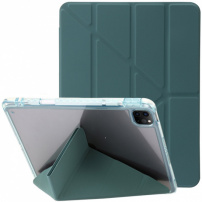 Futrola s prozirnom stražnjom stranom i origami postoljem za iPad Pro 13" (2024/2025) - petrolej plava