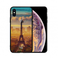 NXE maskica sa staklenom stražnjom stranom za iPhone XS Max - Eiffelov toranj