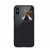 NXE maskica sa staklenom stražnjom stranom za iPhone XS Max - ljuti pingvin